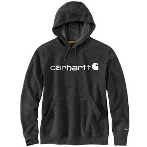 Carhartt Force® Delmont Signature Graphic Hooded Sweatshirt - Black Heather